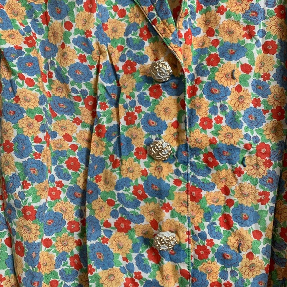 90s floral button down shirt - Picture 2 of 3
